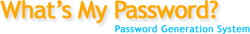 Make your own password with our random password generator