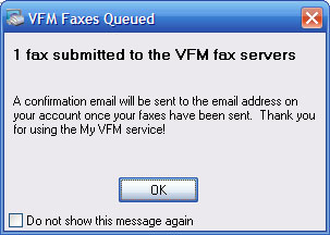 Your fax has been delivered to our servers